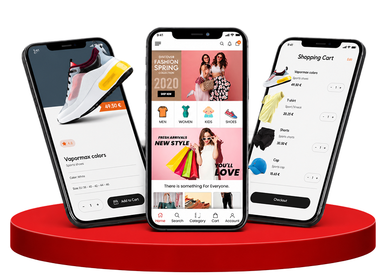 mobile app UI UX design services for business app screens