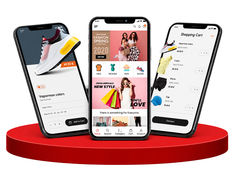 mobile app UI UX design services for business app screens