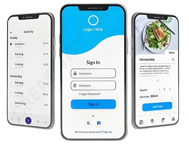 custom mobile app development services for iOS and Android