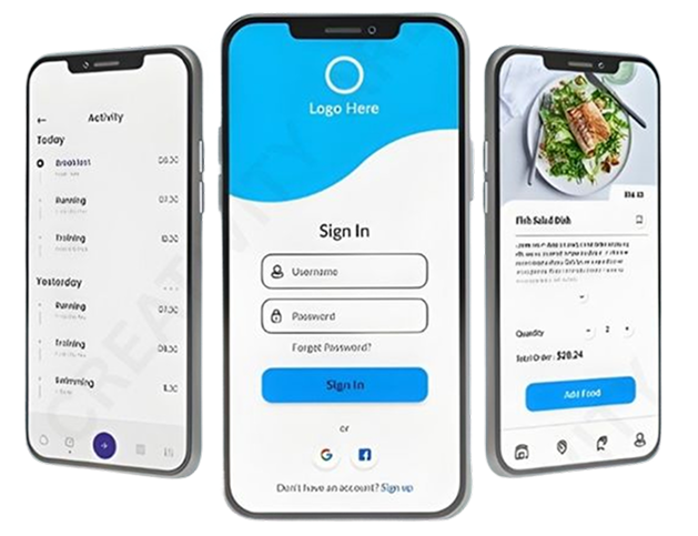 custom mobile app development services for iOS and Android