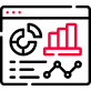 SEO reporting and tracking icon