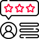 social media performance review icon